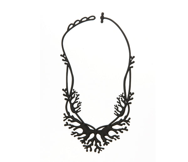 Coral Necklace. Black