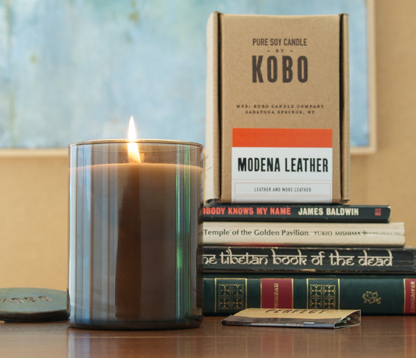 Modena Leather Candle