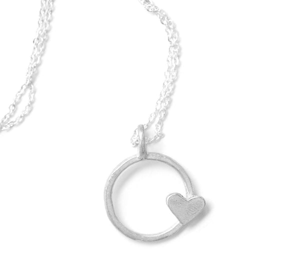 Circle Heart Necklace